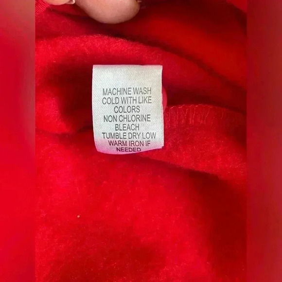 C&K Designs Music Notes Fleece Cardigan Jacket Double Crew Neck Button Front Med - Picture 8 of 11